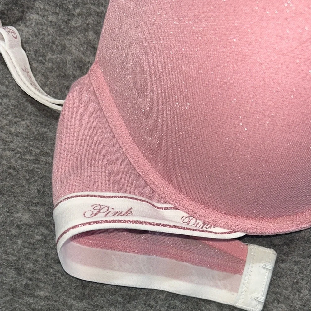 PINK Victoria's Secret Sparkling Pink Bra - Picture 2 of 5